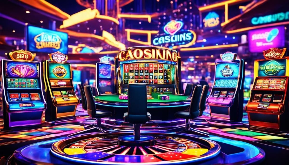 Fish game table showing multiple cannon positions and colourful sea creatures on screen